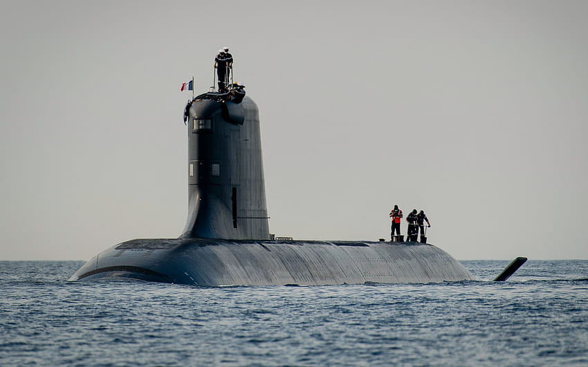 Suffren, Q284, Francês submarino de ataque nuclear, Marinha Francesa, França, submarinos, Barracuda-class submarino, Marine nationale, mar papel de parede HD