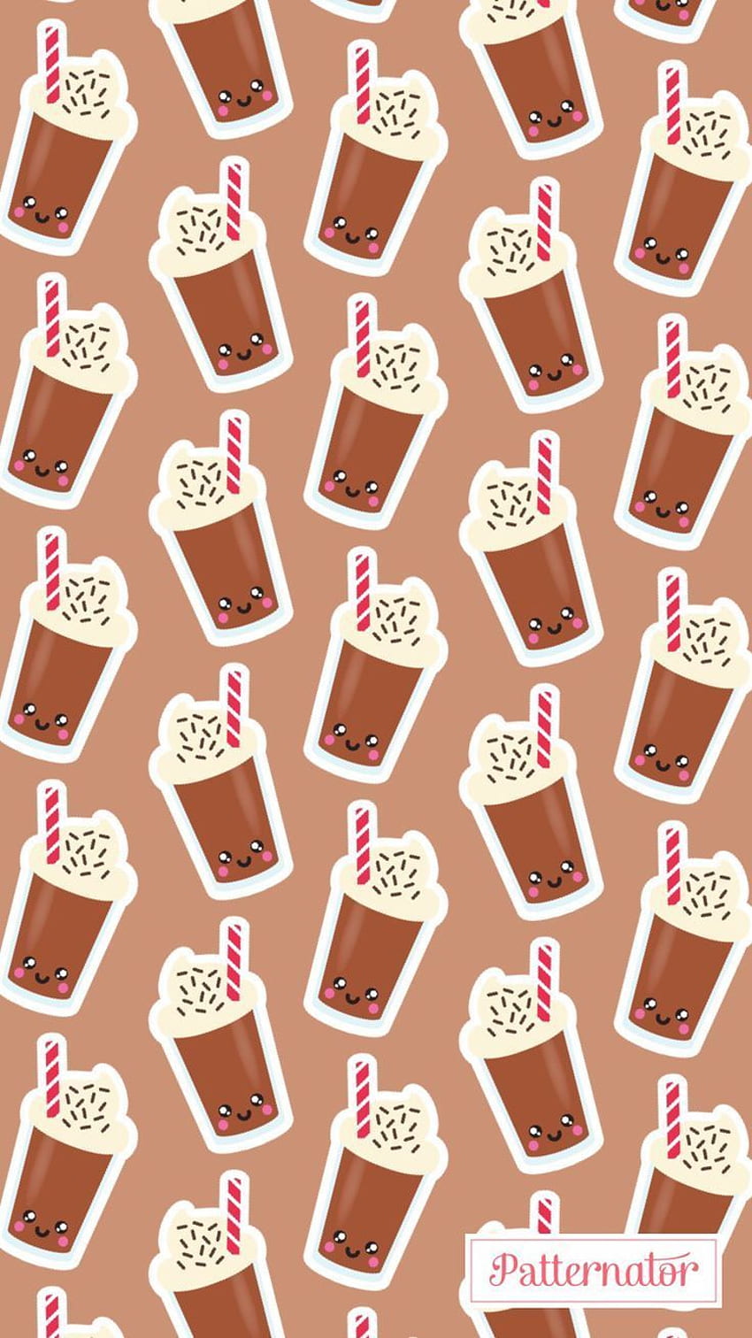 Cute Chocolate Milkshake iPhone. iPhone, Kawaii Milkshake HD phone wallpaper