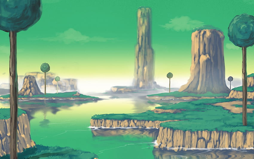 Anime Dragon Ball Z. Dessin Goku, Paysage Manga, Dragon Ball GT, Dragon Ball Scenery HD-Hintergrundbild