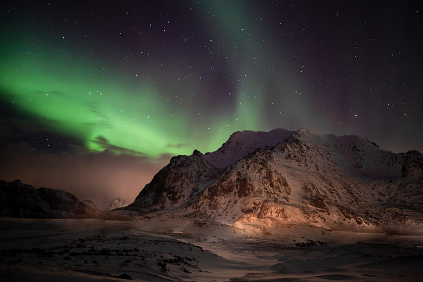 Northern Lights Lofoten Norway 1440P Resolution , , Background, and HD wallpaper
