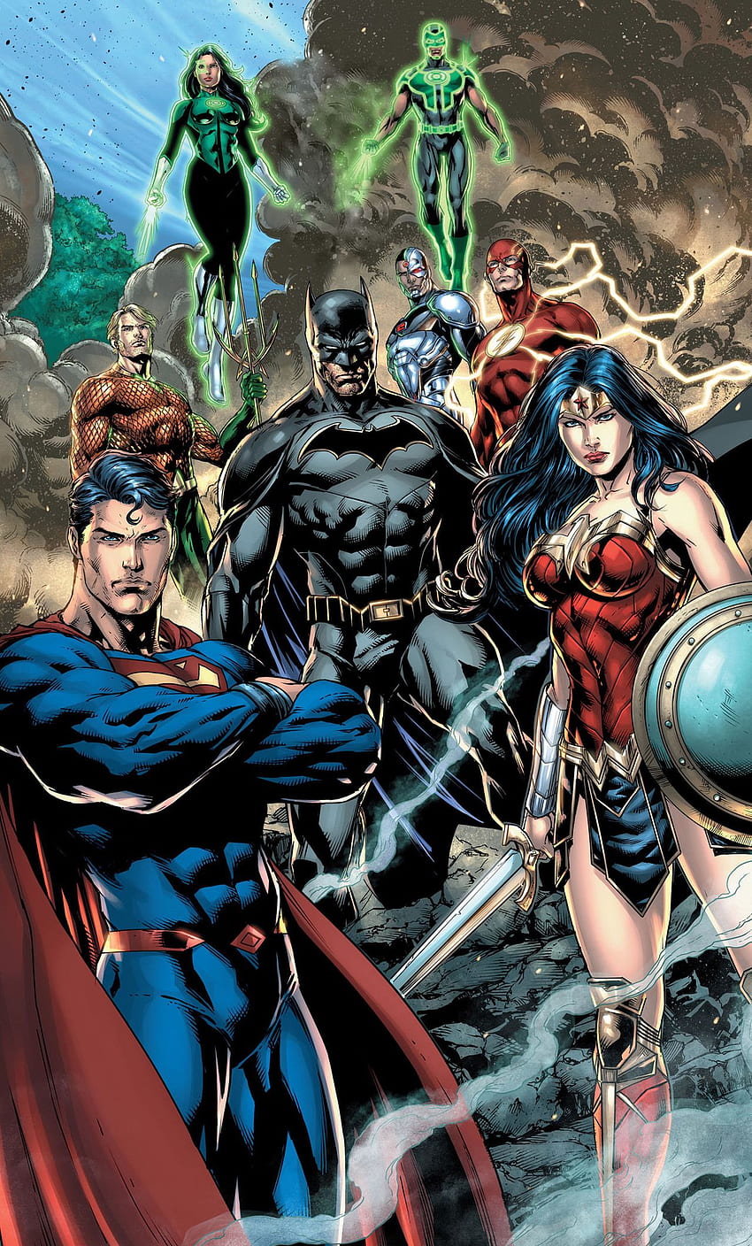 Justice League Dc Comic Art iPhone HD phone wallpaper