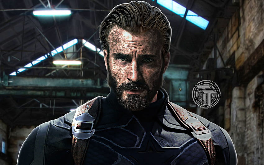 Captain America Beard, Captain America HD wallpaper