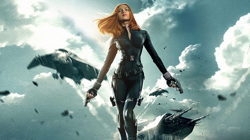 Capitán América: El Soldado de Invierno (2014), Scarlett Johansson, póster, niña, actriz, viuda negra, mujer, fantasía, historietas, película, pelirroja, redhea fondo de pantalla