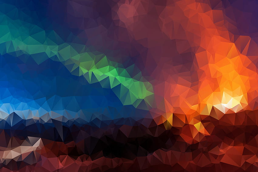 Mehrfarbig, Kunterbunt, Textur, Texturen, Geometrisch, Dreiecke, Mosaik HD-Hintergrundbild