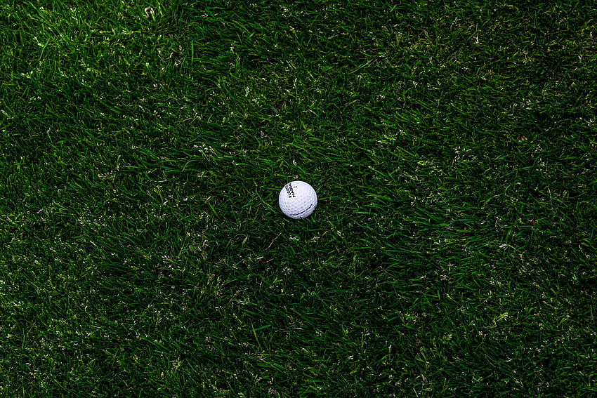 Grass, Golf, Minimalism, Ball, Lawn HD wallpaper