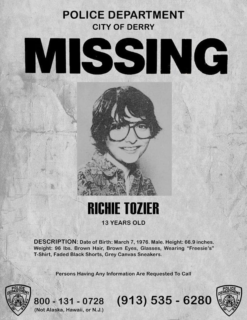 リッチー・トージャーの行方不明のポスター HD電話の壁紙