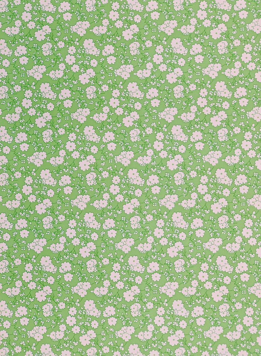 Green Floral, Green Pattern HD phone wallpaper