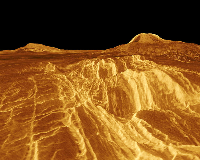 Space . Venus - False Color Perspective of Sif and Gula Mons, NASA Venus HD wallpaper