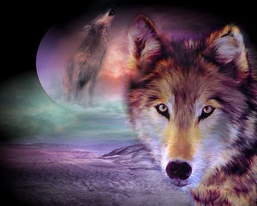 Wolf and Background, Indian and Wolf Anime HD wallpaper | Pxfuel