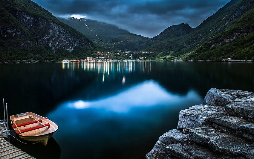 Danau Geiranger Norwegia Wallpaper HD