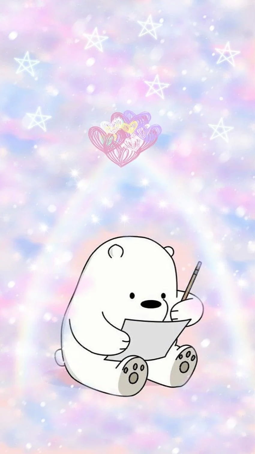 1290x2796px, 2K Free download | Ice bear pink aesthetic rainbow love ...