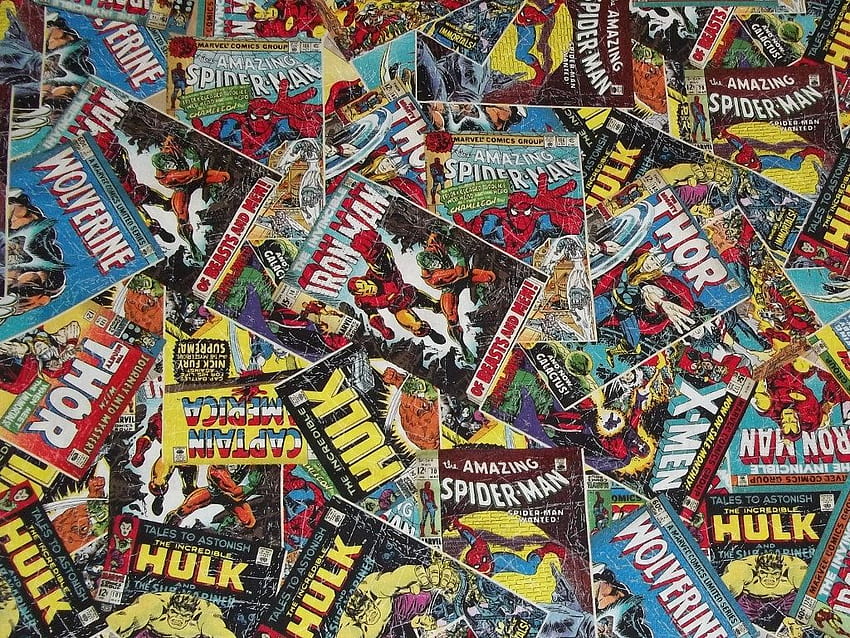 Marvel Comic Book, Vintage Avengers papel de parede HD