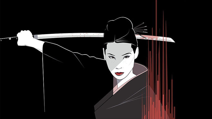 Филми самурай Убий Бил Луси Лиу Куентин Тарантино Японски дрехи, Японска жена самурай HD тапет