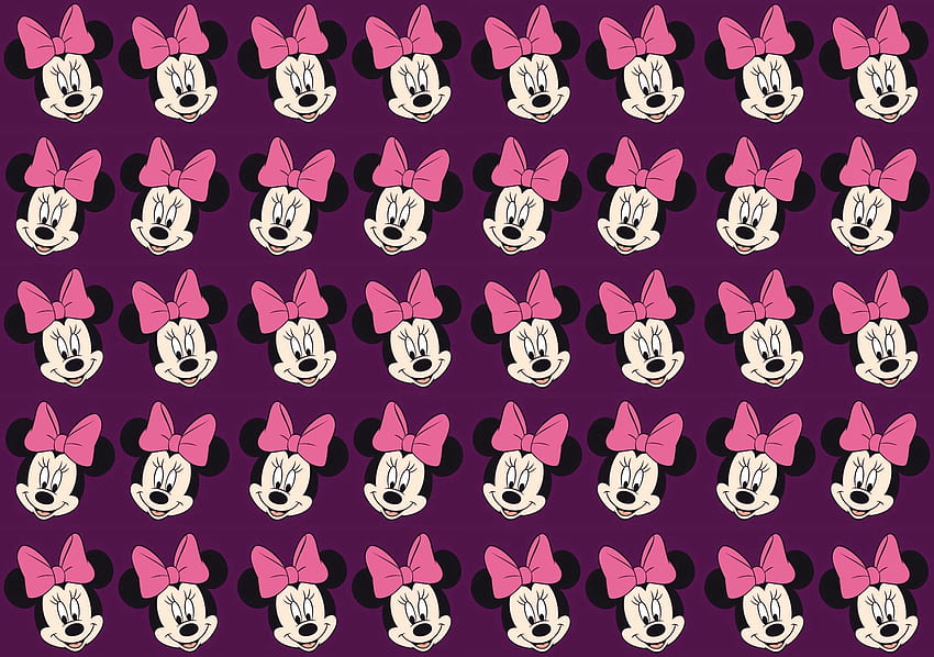 Minnie Mouse - Patterns Background , Purple Minnie Mouse HD wallpaper