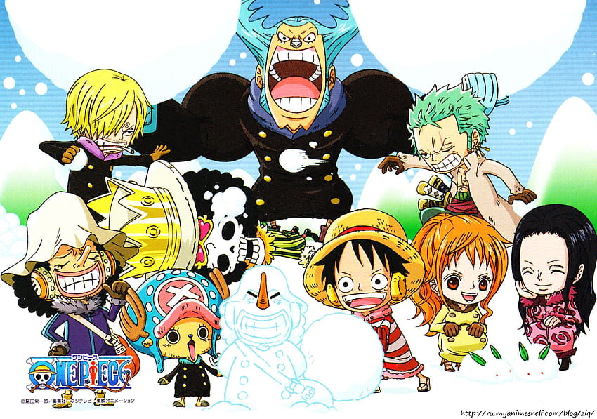 The chibi pirates, Luffy Chibi HD wallpaper