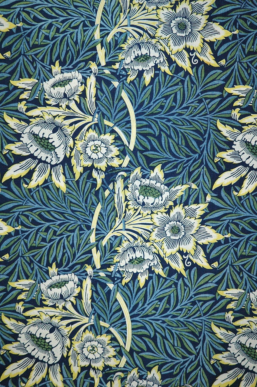 William Morris Textile Designs 12 william morris dekorstoff Tapeta na telefon HD