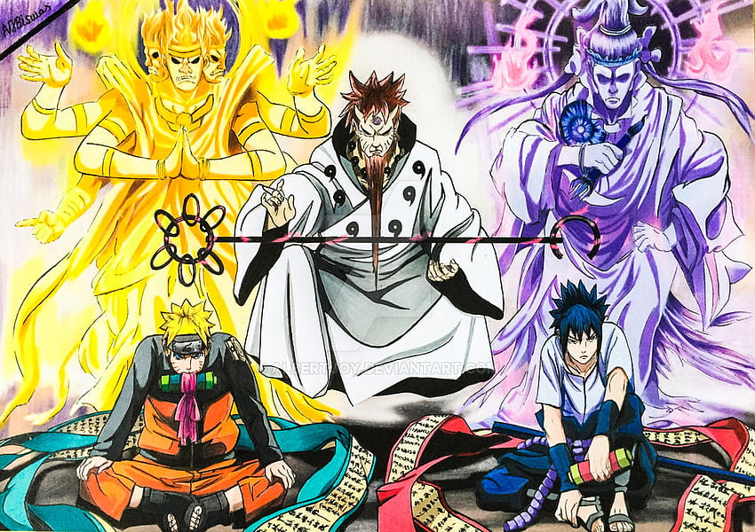 Naruto And Sasuke Paths, Naruto Six Paths Mode HD wallpaper | Pxfuel