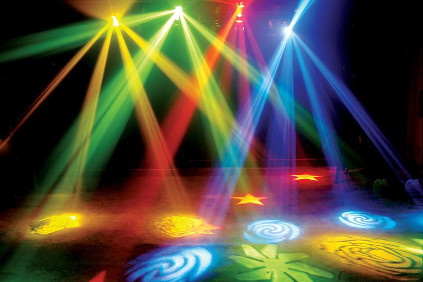 DJ Lights 13889 - Niesamowite z. Oświetlenie sceniczne, wideo w zielonym tle, oświetlenie dla DJ-ów, reflektory sceniczne Tapeta HD