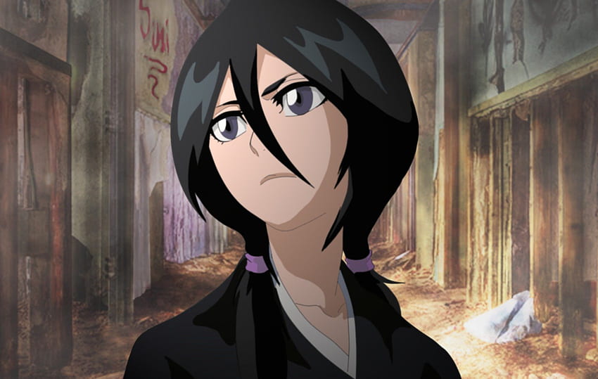 Auf den Straßen von Rukongai, Bleach, Kuchiki Rukia, Rukia Kuchiki, Anime, schwarzes Haar, Rukia HD-Hintergrundbild