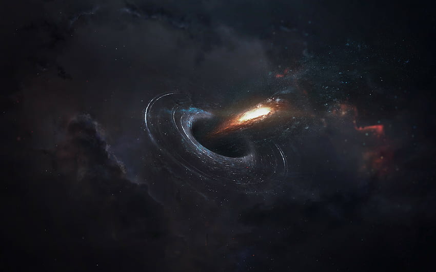 Schwarzes Loch, Weltraum, Fantasie, Wolken, Kunst HD-Hintergrundbild