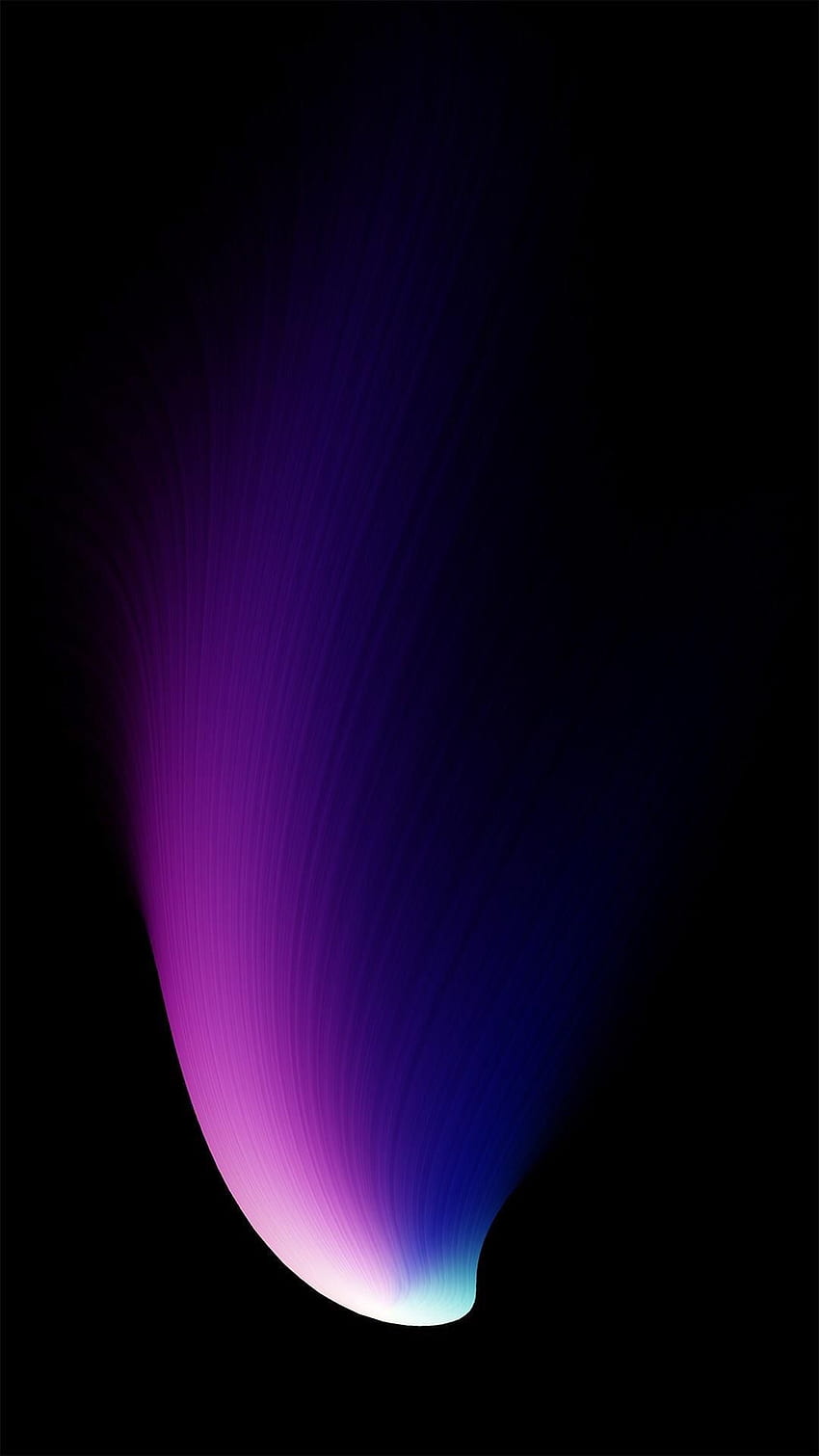 Efeito gradiente legal ao ativar a tela de bloqueio do iPhone X (). Android, iPhone violeta, iPhone colorido, gradiente escuro Papel de parede de celular HD