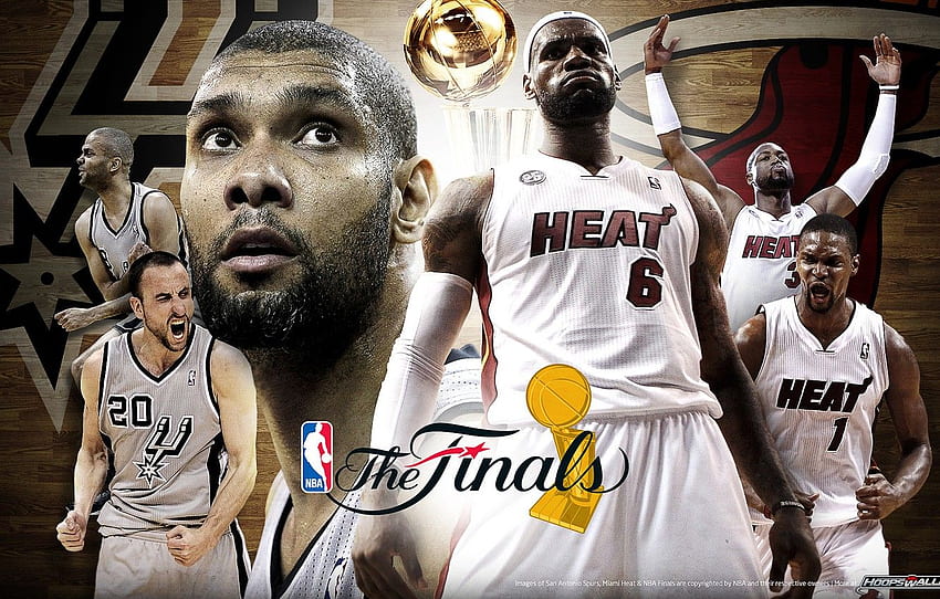 NBA, Lebron James, Miami Heat, San Antonio Spurs, Tim Duncan HD duvar kağıdı