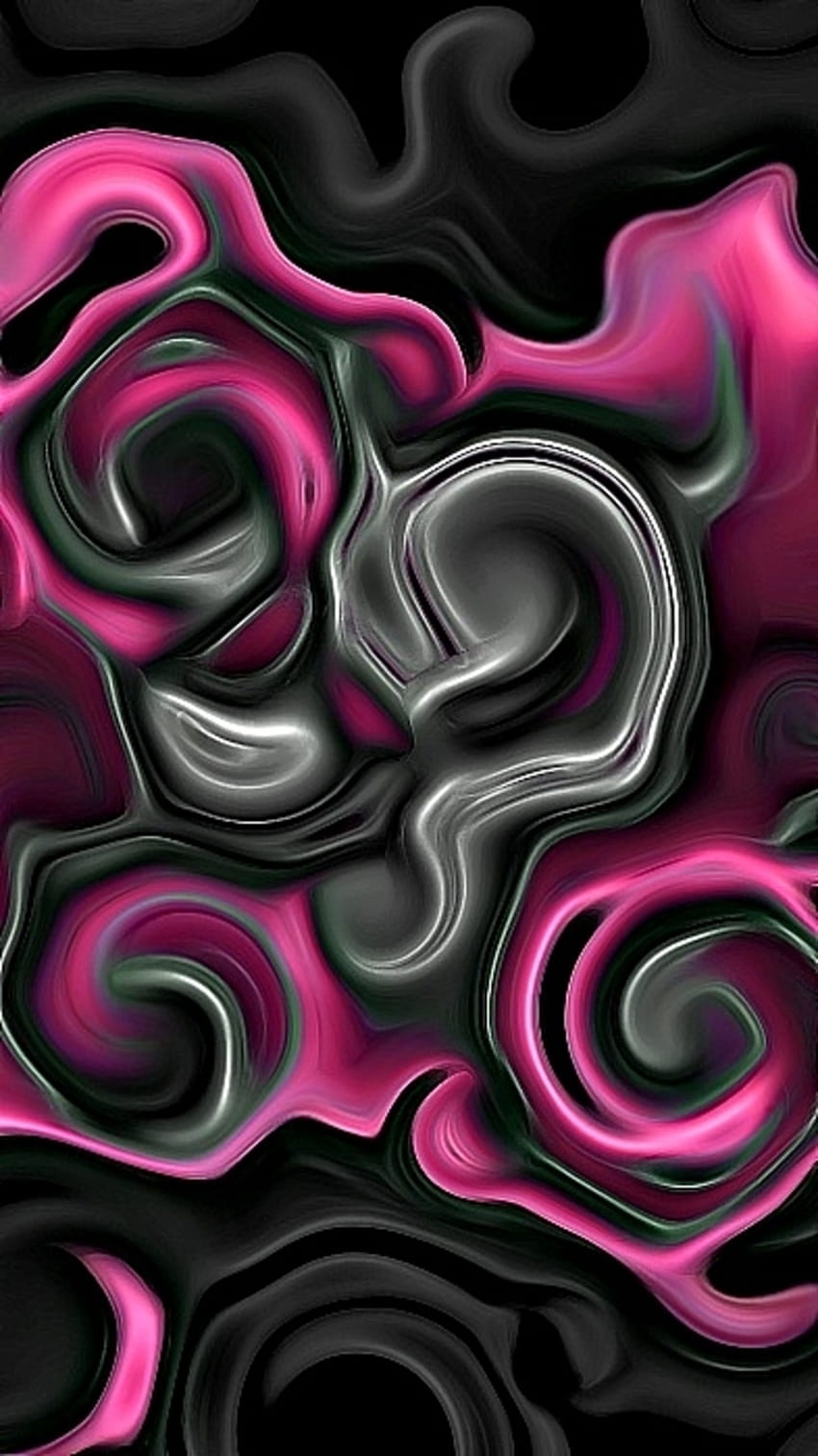 Kjlkghgf, digital, magenta, new, art, pink, black, abstract, 3d, gray,  liquid, modern, , design, fluid, , flow, hot pink HD phone wallpaper |  Pxfuel