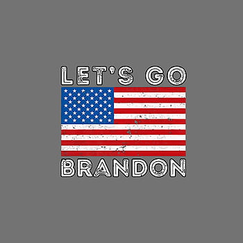 Distressed US Flag Lets Go Brandon Car Truck Van Window Decal  Etsyde