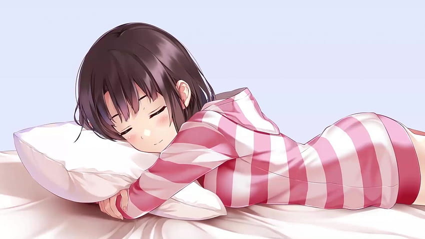 Gadis Anime Tidur Langsung, Anime Mengantuk Wallpaper HD