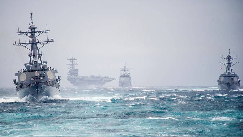 военен, военноморски флот, кораб, самолетоносач, военноморски сили на САЩ / и мобилен фон HD тапет
