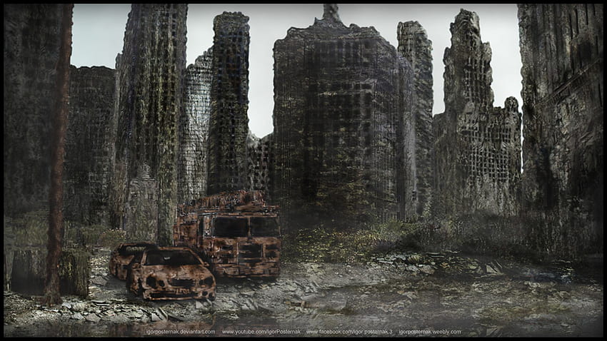 Cidade Destruída, Arruinada papel de parede HD