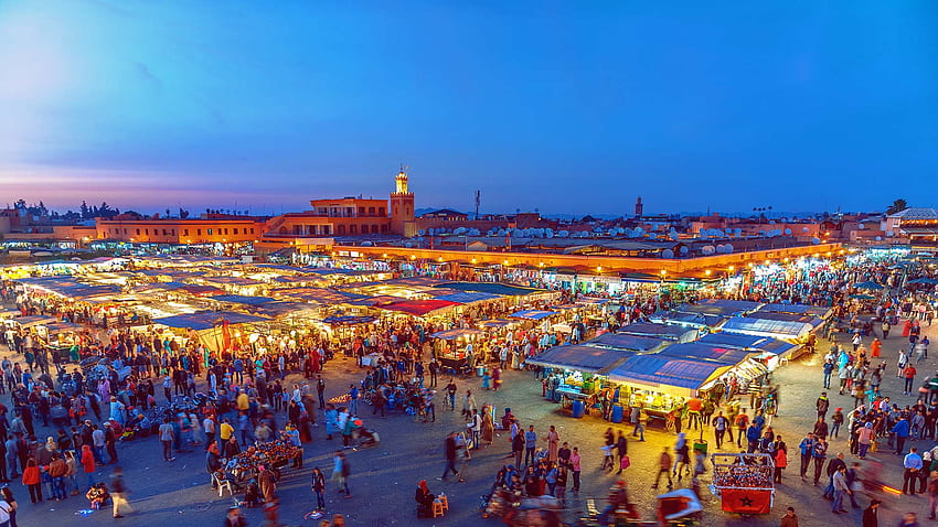 Mercato di Marrakech – Bing, Marrakech Sfondo HD