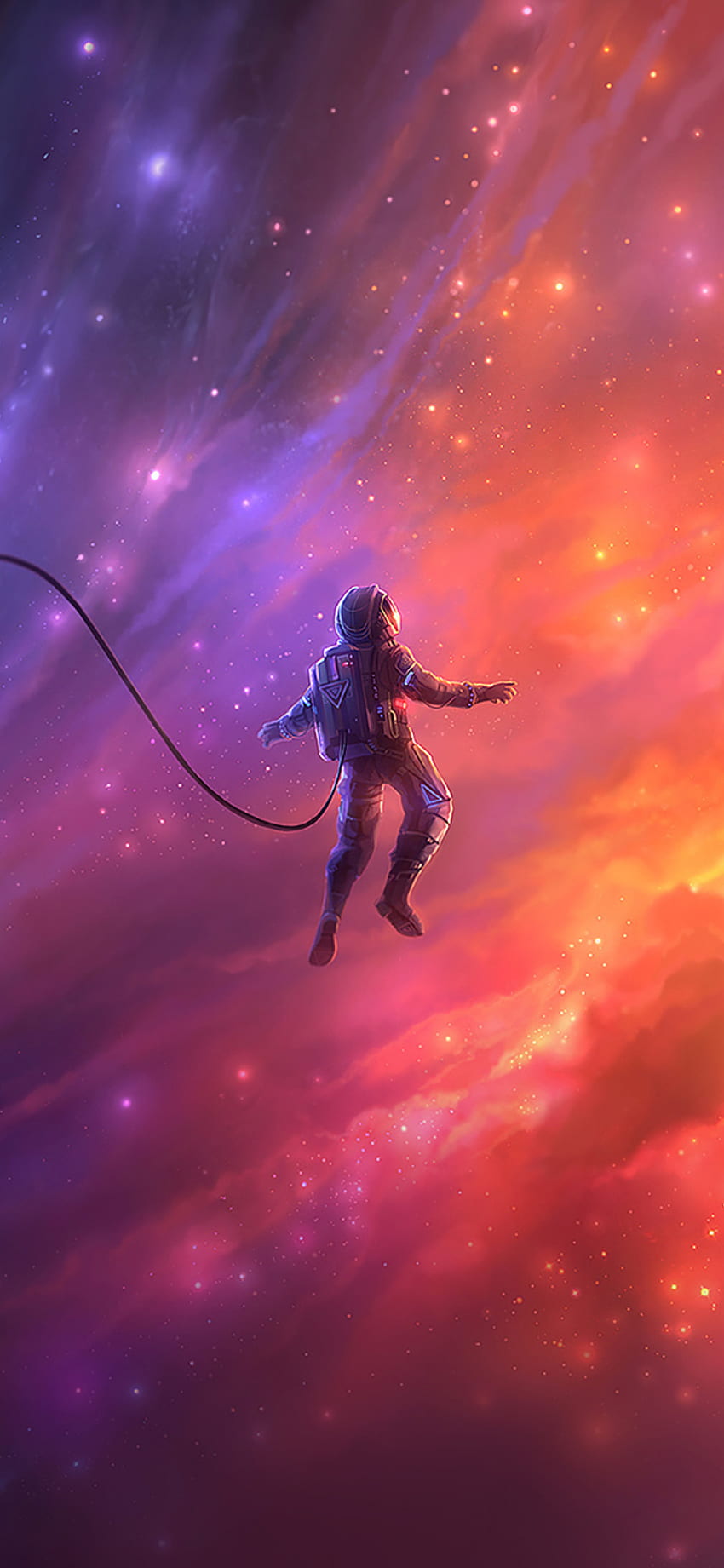 Astronaut In Space iPhone XS, iPhone 10, iPhone X , Fantasy , , and Background, Red Astronaut HD phone wallpaper