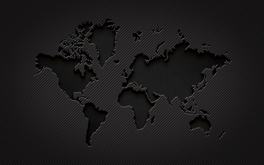 Carbon World map, , grunge art, carbon background, creative, Black World map,  travel concepts, World map concepts, World map for with resolution . High  Quality , Travel World Map HD wallpaper | Pxfuel