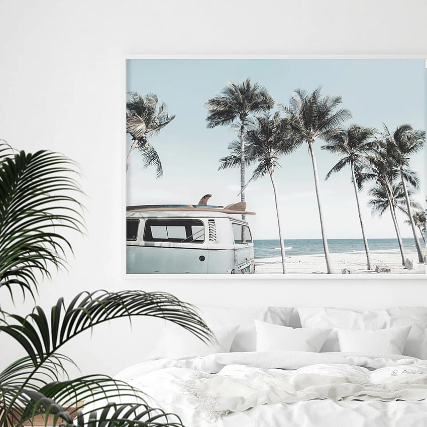Tropical beach Wallpaper 4K AI art Sunset Girl 12151