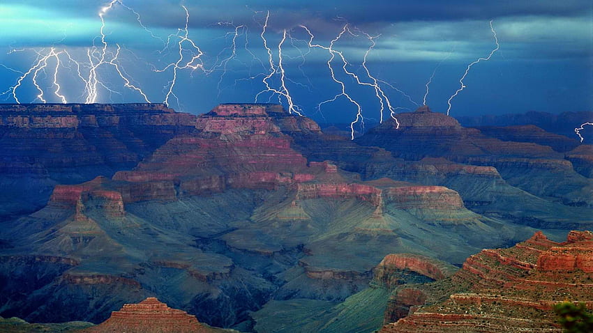 Grand Canyon Storm 1920×1080 - High Definition, Grand Canyon Dual Screen HD wallpaper
