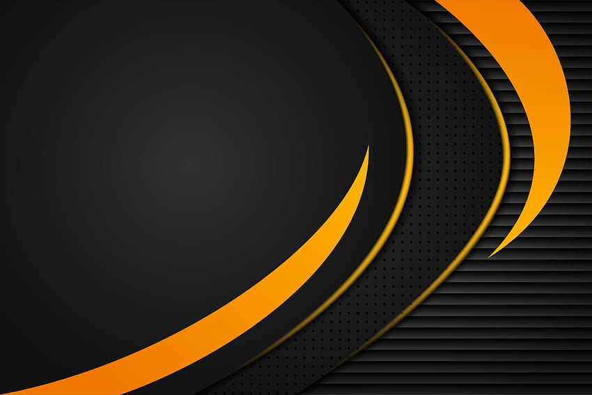 Orange Black Abstract Curve Background (Gráfico) por noory.shopper · Creative Fabrica. abstracto negro, Resumen negro, , Resumen corporativo fondo de pantalla