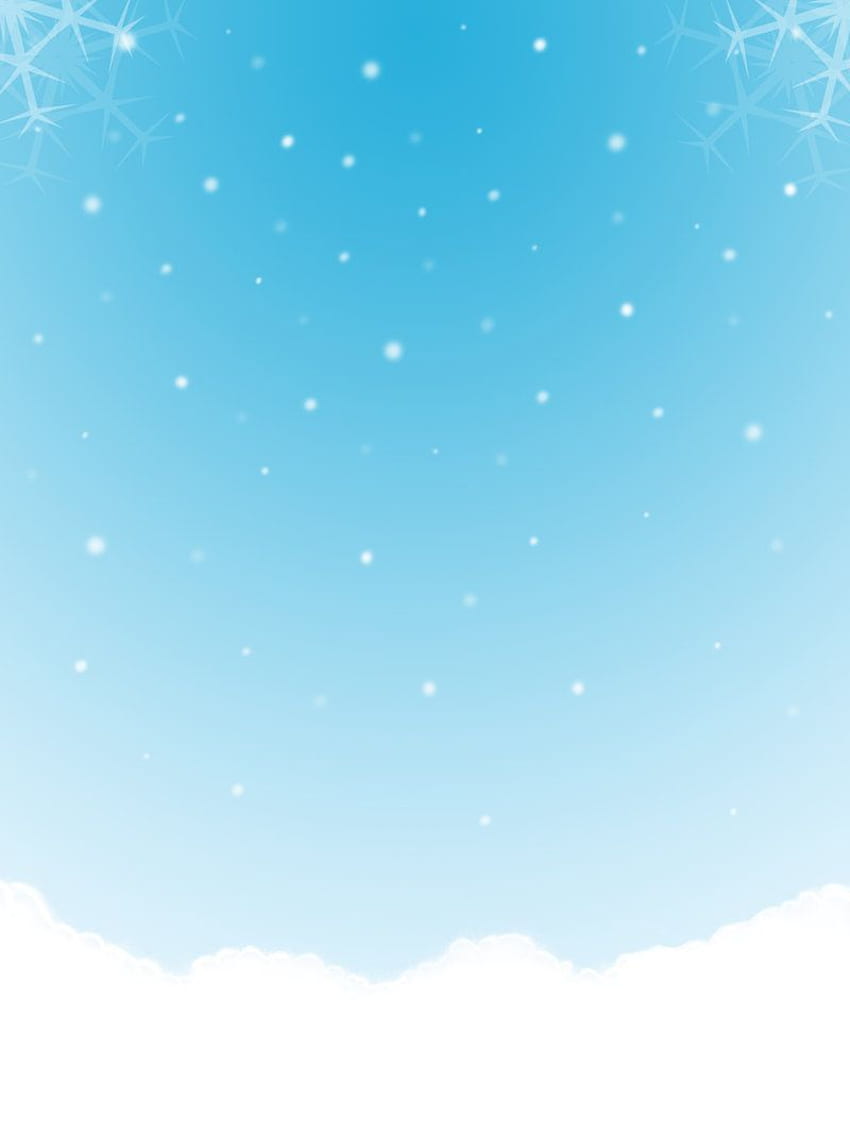 Winter Background. aktivity pre deti, Kawaii Blue HD phone wallpaper