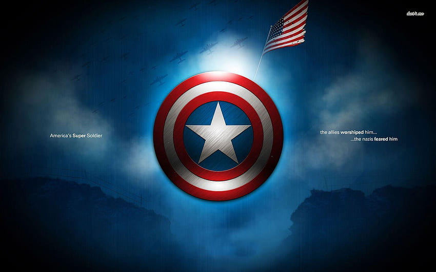 Avengers Logo, Blue Avengers HD wallpaper