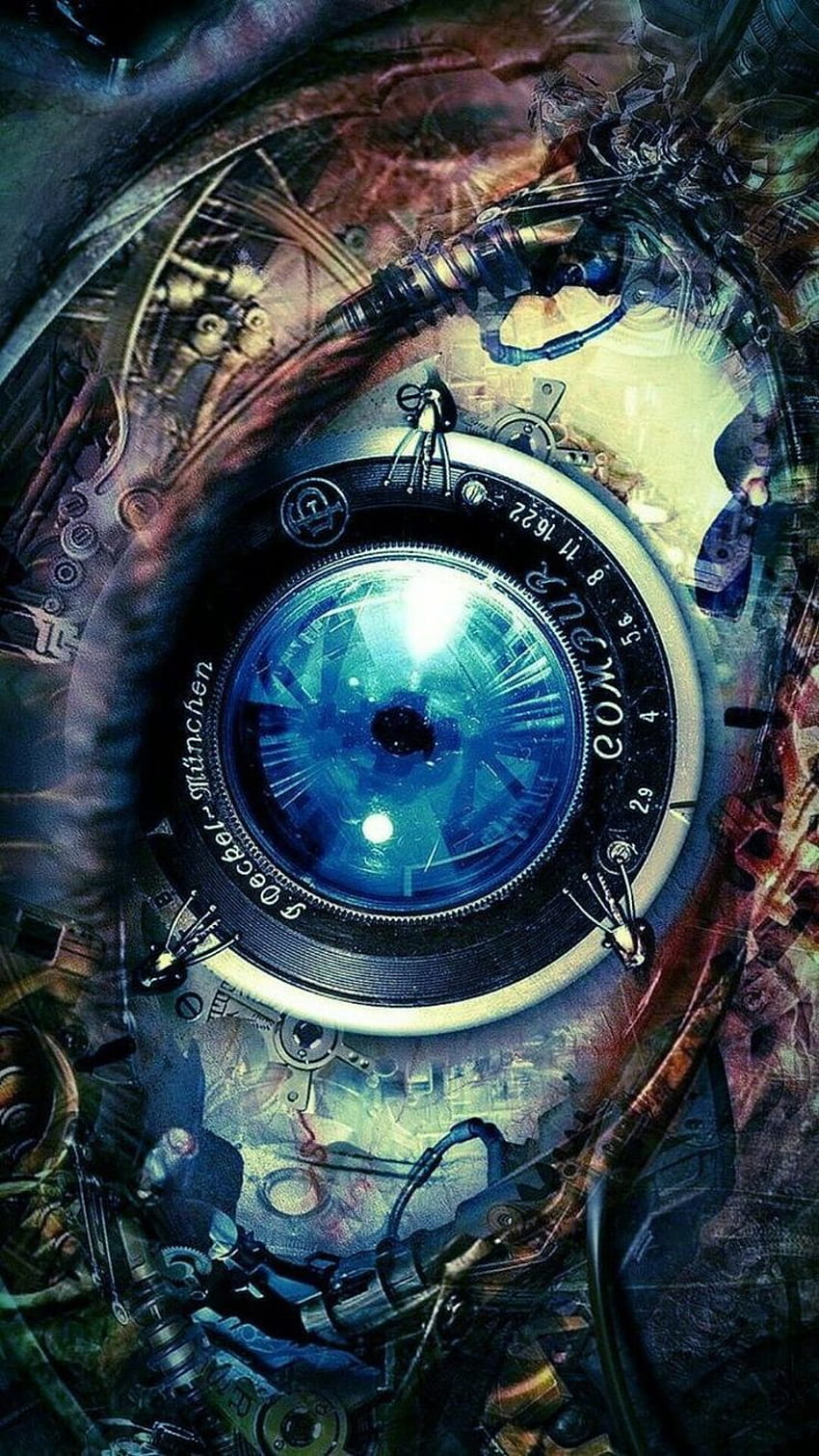 seluler, mata, organ, iris, kompas, kegelapan, Kompas Biru wallpaper ponsel HD