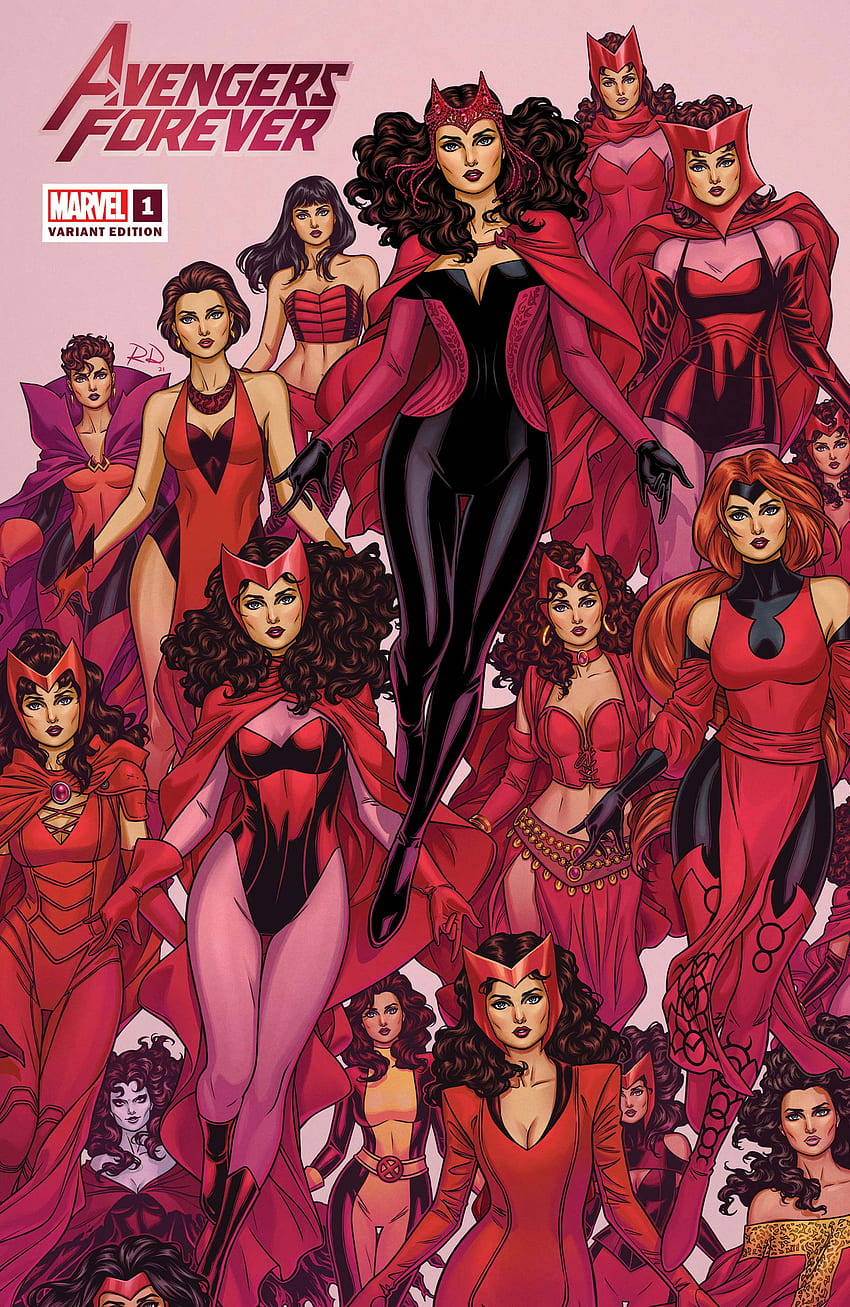 Wanda Scarlet Witch, marvel, avengers, komiksy, maximoff Tapeta na telefon HD