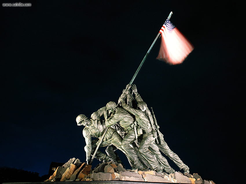 : Raising the Flag on Iwo Jima Statue, nr. 13821, Iwo Jima Memorial HD wallpaper