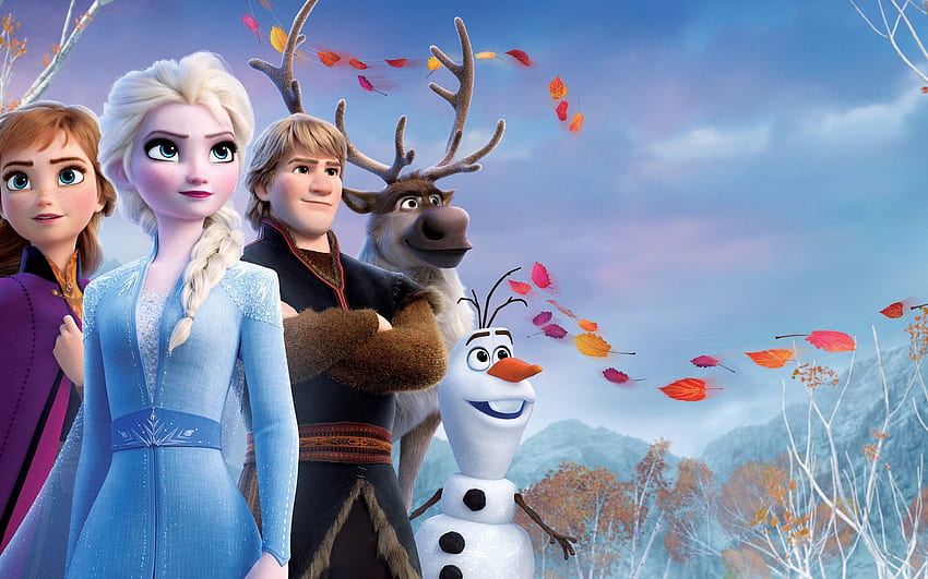 Rainha Elsa, Kristoff, Frozen 2, Anna, Frozen II papel de parede HD