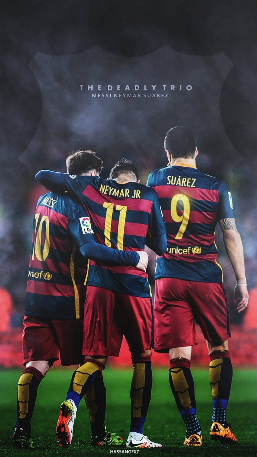 Trio MSN, Messi Suarez Neymar Sfondo del telefono HD