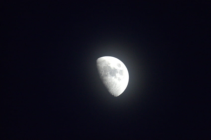 Mezza luna, notte, buio Sfondo HD