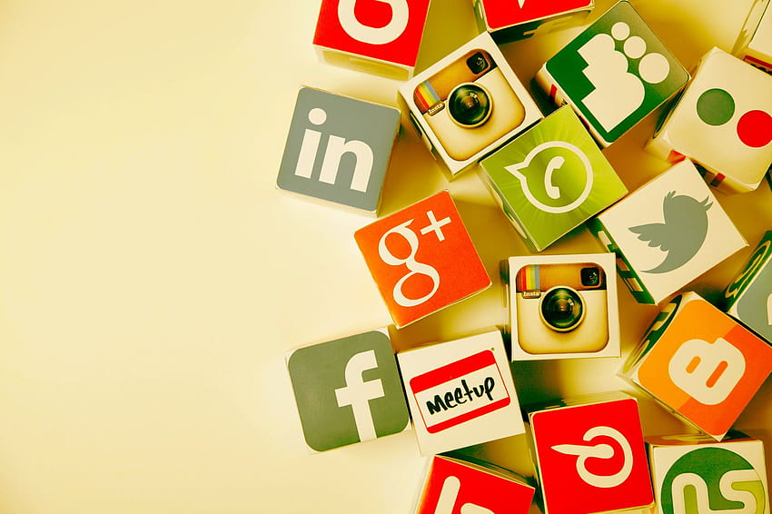 Tło marketingu w mediach społecznościowych Tapeta HD