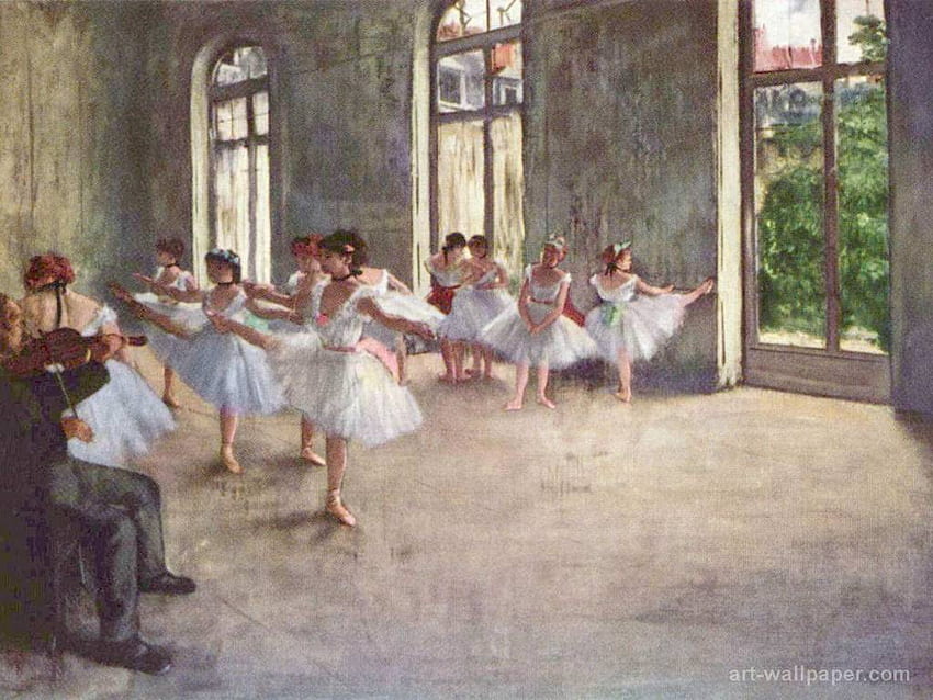 4 Ballerina Edgar Degas Ballet Rehearsal 2046696 [] for your , Mobile & Tablet. 드가 배경 살펴보기 HD 월페이퍼