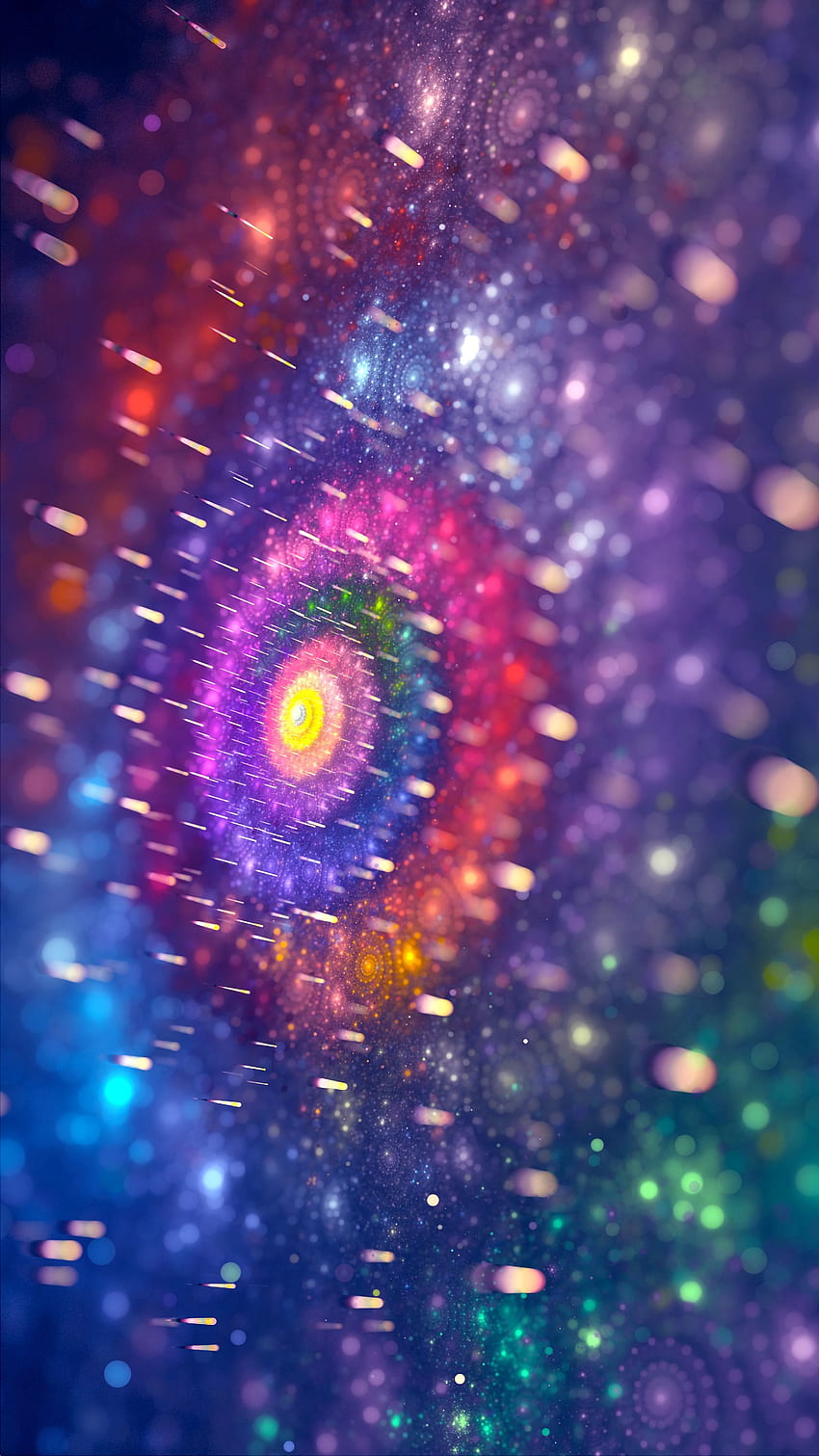 Abstract Patterns Circles Shine Multicolored Motley Brilliance Fractal Hd Phone Wallpaper 1567