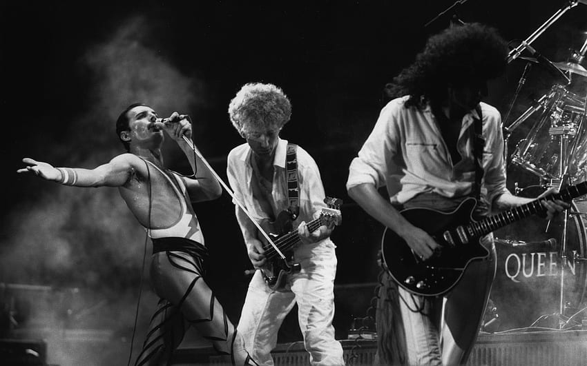 Queen, Браян Мей, Фреди Меркюри, британска рок група, рок, Джон Дийкън, Роджър Тейлър за с резолюция . Високо качество HD тапет
