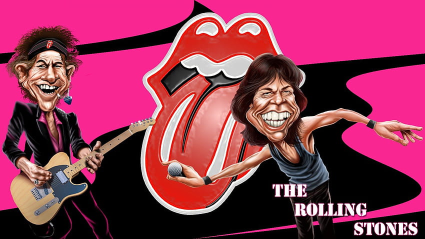 Rolling Stones, Keith, gli Stones, Mick, Jagger, rock band Sfondo HD
